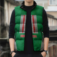 Personalized Italy Umbria Sleeveless Puffer Jacket Inspiration Flags Style - Wonder Print Shop