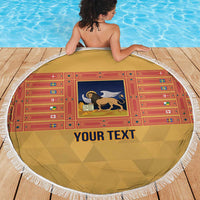 Personalized Italy Veneto Beach Blanket Inspiration Flags Style