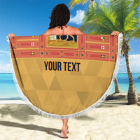 Personalized Italy Veneto Beach Blanket Inspiration Flags Style