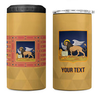 Personalized Italy Veneto 4 in 1 Can Cooler Tumbler Inspiration Flags Style