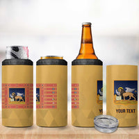 Personalized Italy Veneto 4 in 1 Can Cooler Tumbler Inspiration Flags Style