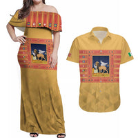 Personalized Italy Veneto Couples Matching Off Shoulder Maxi Dress and Hawaiian Shirt Inspiration Flags Style