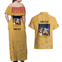 Personalized Italy Veneto Couples Matching Off Shoulder Maxi Dress and Hawaiian Shirt Inspiration Flags Style