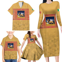 Personalized Italy Veneto Family Matching Long Sleeve Bodycon Dress and Hawaiian Shirt Inspiration Flags Style