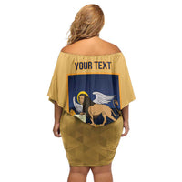 Personalized Italy Veneto Family Matching Off Shoulder Short Dress and Hawaiian Shirt Inspiration Flags Style