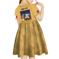 Personalized Italy Veneto Kid Short Sleeve Dress Inspiration Flags Style