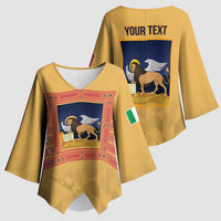 Personalized Italy Veneto Kimono Sleeve Blouse Inspiration Flags Style - Wonder Print Shop