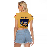 Personalized Italy Veneto Raglan Cropped T Shirt Inspiration Flags Style