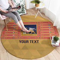 Personalized Italy Veneto Round Carpet Inspiration Flags Style