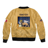 Personalized Italy Veneto Sleeve Zip Bomber Jacket Inspiration Flags Style