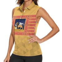 Personalized Italy Veneto Women Sleeveless Polo Shirt Inspiration Flags Style