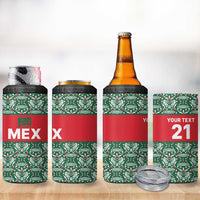 Mexico WC26 Custom 4 in 1 Can Cooler Tumbler Minimalist Aztec Eagle El Tricolor