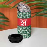 Mexico WC26 Custom 4 in 1 Can Cooler Tumbler Minimalist Aztec Eagle El Tricolor
