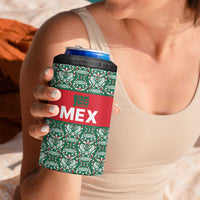 Mexico WC26 Custom 4 in 1 Can Cooler Tumbler Minimalist Aztec Eagle El Tricolor