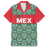 Mexico WC26 Custom Hawaiian Shirt Minimalist Aztec Eagle El Tricolor