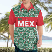 Mexico WC26 Custom Hawaiian Shirt Minimalist Aztec Eagle El Tricolor