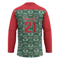 Mexico WC26 Custom Hockey Jersey Minimalist Aztec Eagle El Tricolor