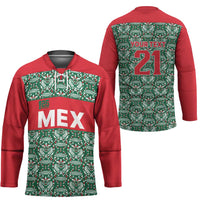 Mexico WC26 Custom Hockey Jersey Minimalist Aztec Eagle El Tricolor