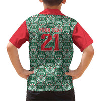 Mexico WC26 Custom Kid Hawaiian Shirt Minimalist Aztec Eagle El Tricolor