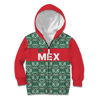 Mexico WC26 Custom Kid Hoodie Minimalist Aztec Eagle El Tricolor