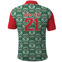 Mexico WC26 Custom Polo Shirt Minimalist Aztec Eagle El Tricolor