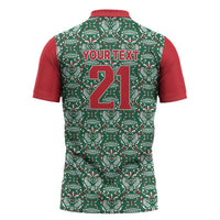 Mexico WC26 Custom Zipper Polo Shirt Minimalist Aztec Eagle El Tricolor