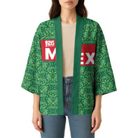 Mexico WC26 Custom Kimono Minimalist Aztec Eagle Green Color