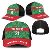 Mexico WC26 Custom Mesh Trucker Cap Minimalist Aztec Eagle Green Color