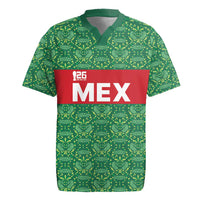 Mexico WC26 Custom Rugby Jersey Minimalist Aztec Eagle Green Color
