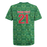 Mexico WC26 Custom Rugby Jersey Minimalist Aztec Eagle Green Color