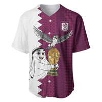 Qatar WC26 Custom Baseball Jersey Funny La'eeb with Arabic Pattern