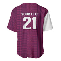 Qatar WC26 Custom Baseball Jersey Funny La'eeb with Arabic Pattern