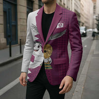 Qatar WC26 Custom Blazer Funny La'eeb with Arabic Pattern