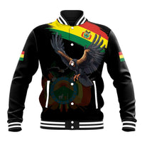 Bolivia Andean Condor Baseball Jacket Grunge Flag Motif