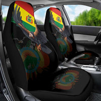 Bolivia Andean Condor Car Seat Cover Grunge Flag Motif