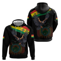 Bolivia Andean Condor Hoodie Grunge Flag Motif