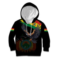Bolivia Andean Condor Kid Hoodie Grunge Flag Motif