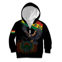 Bolivia Andean Condor Kid Hoodie Grunge Flag Motif
