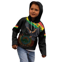 Bolivia Andean Condor Kid Hoodie Grunge Flag Motif