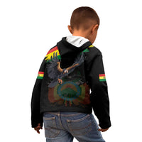 Bolivia Andean Condor Kid Hoodie Grunge Flag Motif
