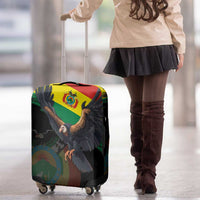 Bolivia Andean Condor Luggage Cover Grunge Flag Motif