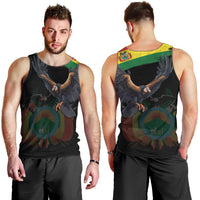 Bolivia Andean Condor Men Tank Top Grunge Flag Motif