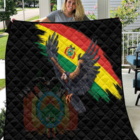 Bolivia Andean Condor Quilt Grunge Flag Motif