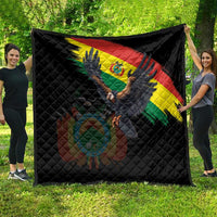 Bolivia Andean Condor Quilt Grunge Flag Motif