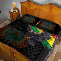 Bolivia Andean Condor Quilt Bed Set Grunge Flag Motif