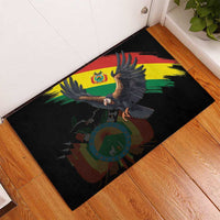 Bolivia Andean Condor Rubber Doormat Grunge Flag Motif