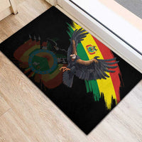 Bolivia Andean Condor Rubber Doormat Grunge Flag Motif