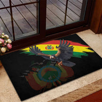 Bolivia Andean Condor Rubber Doormat Grunge Flag Motif