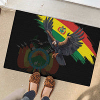 Bolivia Andean Condor Rubber Doormat Grunge Flag Motif