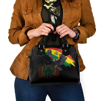 Bolivia Andean Condor Shoulder Handbag Grunge Flag Motif